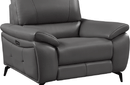2934 Dark Grey Sofa Set with electric recliners