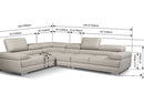 2119 Light Grey Sectional Sofa