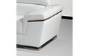 2383 White Leather Sectional Sofa