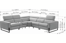 2787 Sectional Sofa with recliners