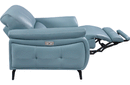 2934 Blue Sofa Set with electric recliners