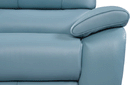 2934 Blue Sofa Set with electric recliners