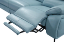2934 Blue Sofa Set with electric recliners