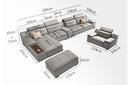 908 Sectional Sofa Light Grey