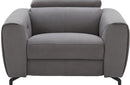 Scuzzo Gray Fabric Sofa Loveseat and Chair