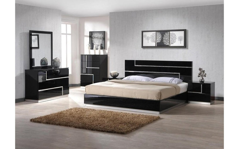 Lucca Black Bedroom Set