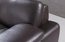 Santino Brown Leather Sectional Sofa