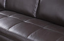 Santino Brown Leather Sectional Sofa