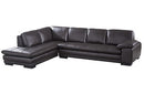 Santino Brown Leather Sectional Sofa
