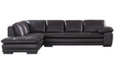 Santino Brown Leather Sectional Sofa