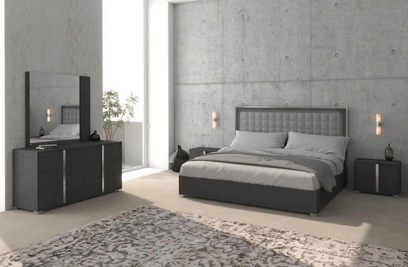 Madrid Grey Matt 5 PC Bedroom Set