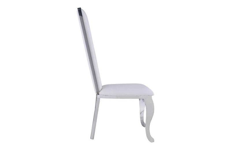 Zarah Dining Chair White Leather