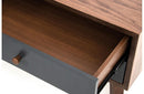 Dali Modern Gray & Walnut Nightstand
