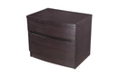 Flavian 2 Drawer Nightstand Dark Brown