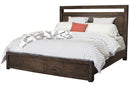 Modern Loft Panel Bed Brownstone
