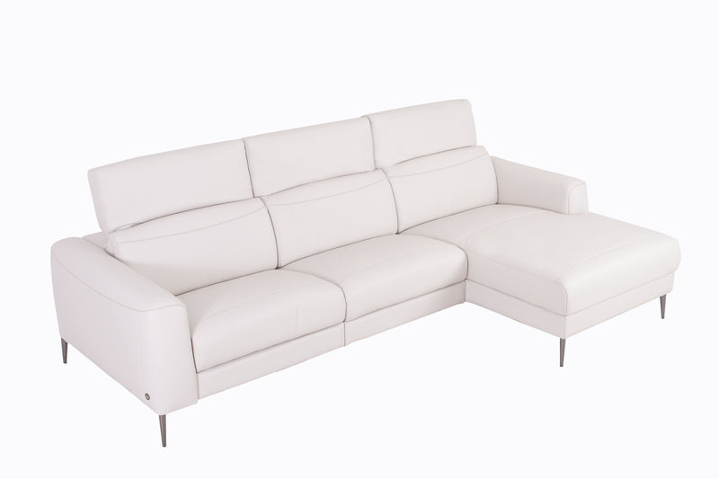 Pauline Beige Premium Leather Sofa