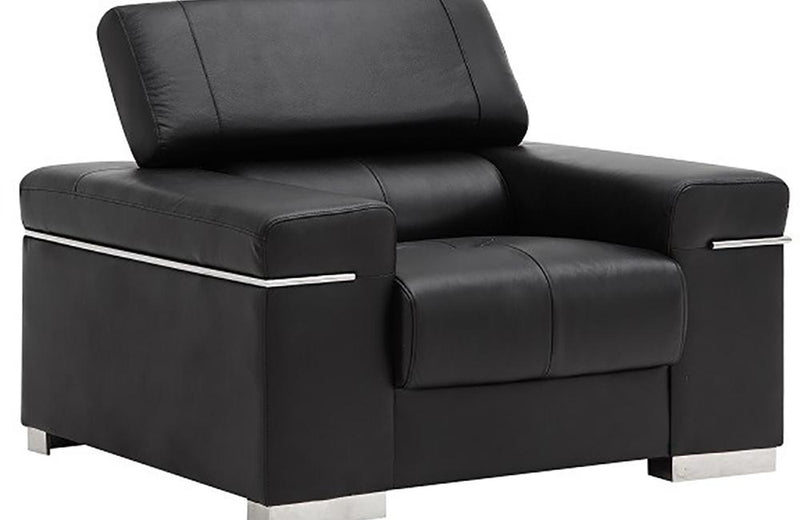 Vista Leather Chair in Black