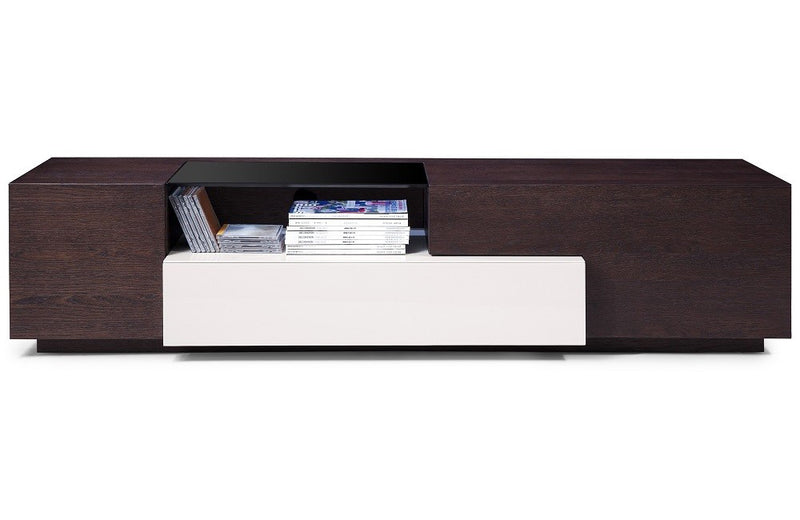 TV 015 Modern TV Stand Oak Lacquer Grey