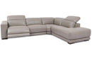 Austin Taupe  4 PC Leather Sectional Sofa