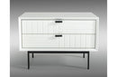 Valencia Contemporary White Nightstand