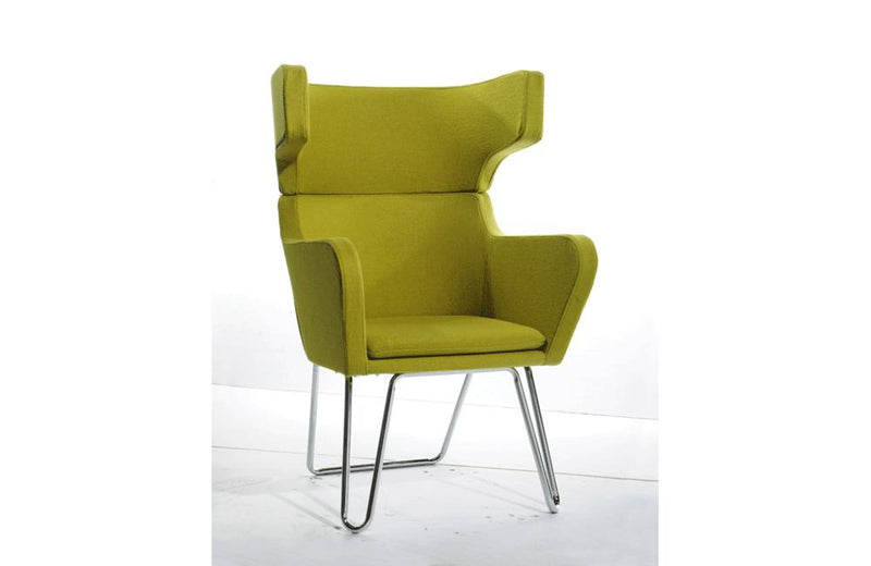 Anser Modern Fabric Lounge Chair Green