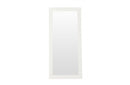 Regal Modern Crocodile Lacquer Mirror White