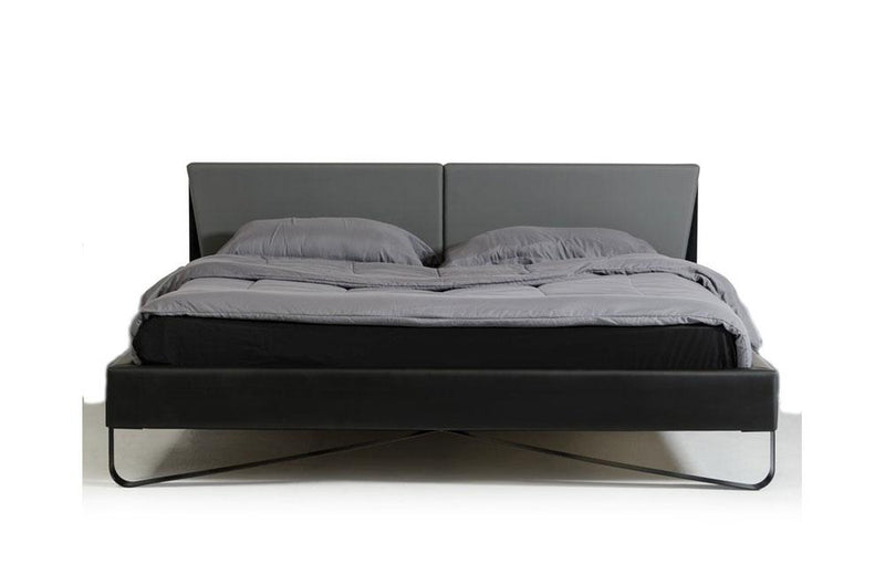 Stone Modern Gray & Black Bed