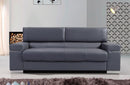 Vista Gray Modern Leather Sofa