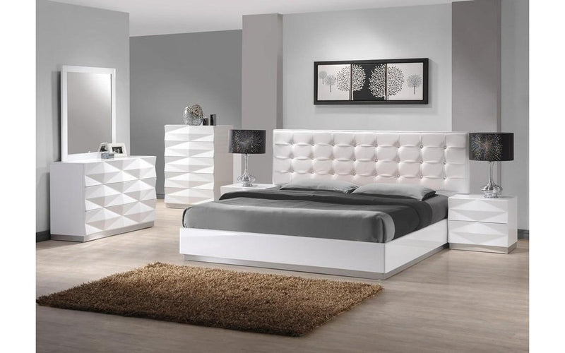 Victorville White Modern Bedroom