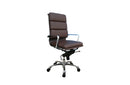 Plush Brown High Back Office Chair