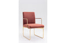 Modrest Thelen Modern Copper Fabric & Gold Dining Chair