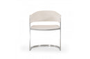 Modrest Allie Contemporary White Leatherette Dining Chair
