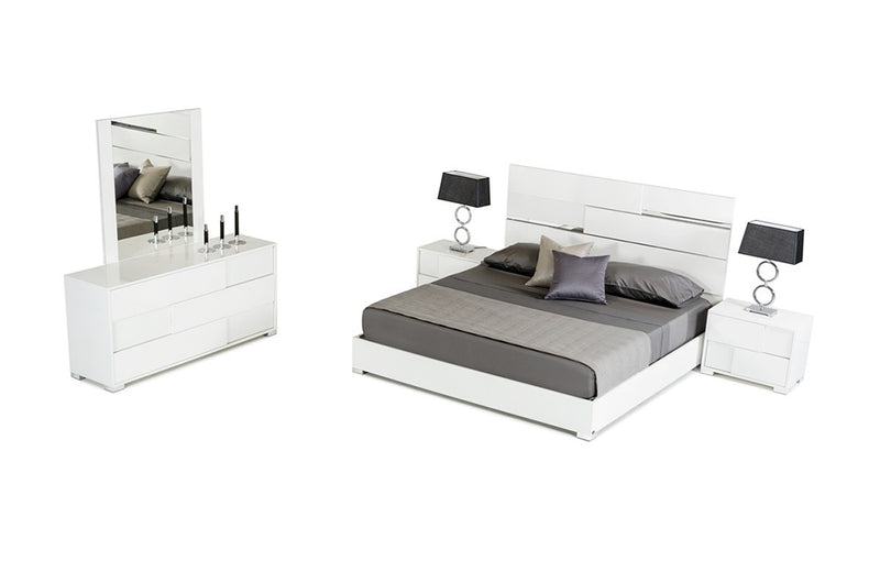 Modrest Ancona Italian Modern White Bedroom Set