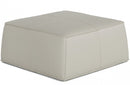 Divani Casa April Modern Leather Square Ottoman