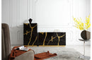 Modrest Aspen Modern Black and Gold Chest