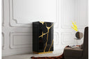 Modrest Aspen Modern Black and Gold Chest