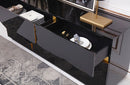 Modrest Aspen Modern High Gloss Black & Gold Buffet