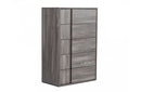Nova Domus Asus Italian Modern Elm Grey Chest