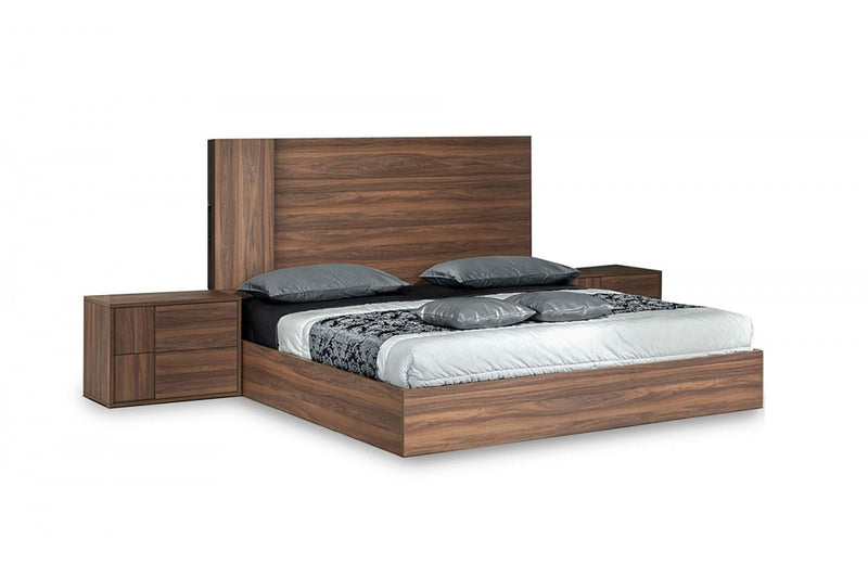 Nova Domus Asus Italian Modern Walnut Bed