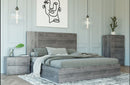 Nova Domus Asus Italian Modern Elm Grey Bed