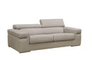 Kendra Modern Light Grey Bonded Leather Sofa Set