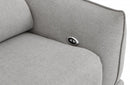 Divani Casa Austria Modern Grey Fabric Loveseat w/ Electric Recliners