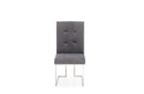 Modrest Legend Modern Grey Fabric & Stainless Steel Dining Chair (Set of 2)