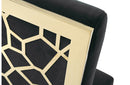Modrest Reba Modern Black Velvet & Gold Dining Chair (Set of 2)