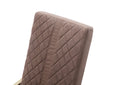 Modrest Acton Modern Brown Velvet & Gold Dining Chair (Set of 2)