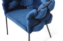 Modrest Debra Modern Blue Fabric Dining Chair