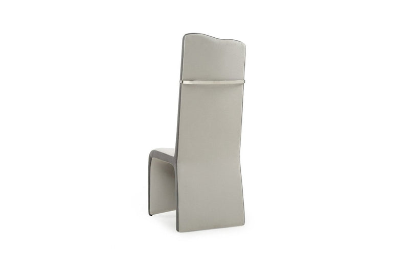 Modrest Sapphire - Modern Beige & Grey Dining Chair (Set of 2)