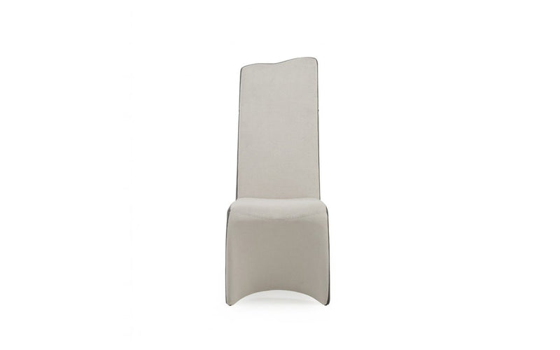 Modrest Sapphire - Modern Beige & Grey Dining Chair (Set of 2)