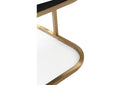 Modrest Yukon Modern Black Velvet & Gold Dining Chair