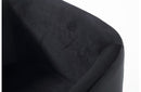 Modrest Yukon Modern Black Velvet & Gold Dining Chair